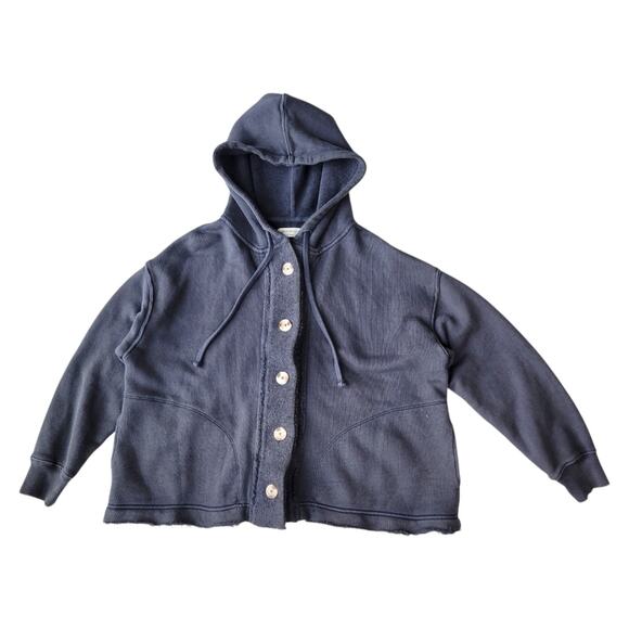 Free People Robin Cardi Hoodie Sweatshirt Top XS - Picture 5 of 9